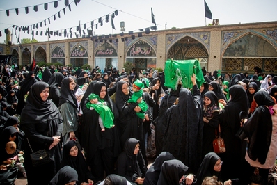 آیین شیرخوارگان حسینی در قزوین
